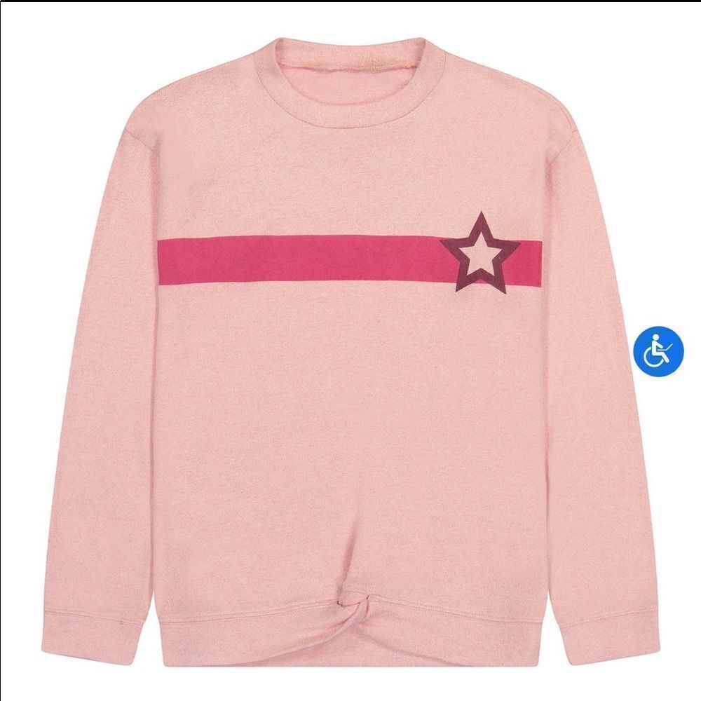 Andy& Evan sweater  kids New pink stars